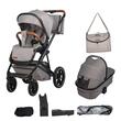 Carucior modular 2in1 Coccolle Nessia Lunar rock+Balansoar bebelusi Coccolle Velio Butternut