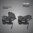 Carucior modular 4in1 Coccolle Aspen Jet Black cu Scoica auto iSize Coccolle Rilax Greystone si Baza isofix iSize Coccolle Rilax