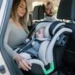 Scaun auto Isofix Premium iSize Coccolle Mago cu picior de fixare, 40-150 cm, 0-36 kg, Rotire 360 grade, Tetiera reglabila, Pozitie somn, Protectie impact lateral, Bara recul, Olive Khaki