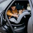 Scaun auto rotativ cu Isofix Coccolle Sidra iSize Premium Line, Tetiera reglabila, Pozitie somn, Husa detasabila, Sistem antibasculare, Picior de fixare, 40-150 cm, 0-12 ani, Diamond black