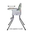 Scaun de luat masa 2in1  pentru copii Coccolle Ziti multifunctional, Cu functie de inaltator, Centuri in 5 puncte, Spatar reglabil in 2 pozitii, Tavita reglabila in 3 pozitii, Dispozitiv anti-alunecare sub tavita, pana la 15 kg, Beige Dots