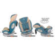 Scaun auto rotativ 360 cu Isofix si centura Hapi Ozy albastru