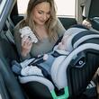 Scaun auto Isofix Premium iSize Coccolle Mago cu picior de fixare, 40-150 cm, 0-36 kg, Rotire 360 grade, Tetiera reglabila, Pozitie somn, Protectie impact lateral, Bara recul, Greenstone