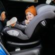 Scaun auto cu Isofix Coccolle Nyota iSize, Rotire 360° cu o singura mana, Tetiera reglabila, Husa detasabila, Sistem antibasculare, Pozitie somn, 40-150 cm, 0-12 ani, Omologat R129, Moonlit Grey
