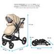 Carucior transformabil 3 in 1 Coccolle Oppa Bej