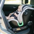 Scaun auto Isofix Premium iSize Coccolle Mago cu picior de fixare, 40-150 cm, 0-36 kg, Rotire 360 grade, Tetiera reglabila, Pozitie somn, Protectie impact lateral, Bara recul, Olive Khaki