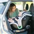Scaun auto Isofix Premium iSize Coccolle Mago cu picior de fixare, 40-150 cm, 0-36 kg, Rotire 360 grade, Tetiera reglabila, Pozitie somn, Protectie impact lateral, Bara recul, Greenstone