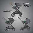 Carucior modular 4in1 Coccolle Serry Light Taupe cu Scoica auto iSize Coccolle Rilax Greystone si Baza isofix iSize Coccolle Rilax