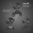 Carucior modular 4in1 Coccolle Serry Moss Green cu Scoica auto iSize Coccolle Rilax Black si Baza isofix iSize Coccolle Rilax