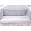 Aparatori groase Velvet matlasat gri 240 cm