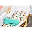 Lenjerie cosulet 2 piese model caprioare si minky turquoise