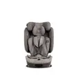 Scaun auto pliabil i-Size Coccolle TravelFold, 76–150 cm, ISOFIX, Top Tether, 13 poziții tetieră, 4 poziții spătar, ham 5 puncte, high-back booster, Stone Grey