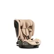 Scaun auto pliabil i-Size Coccolle TravelFold, 76–150 cm, ISOFIX, Top Tether, 13 poziții tetieră, 4 poziții spătar, ham 5 puncte, high-back booster, Sand Beige