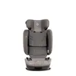 Scaun auto pliabil i-Size Coccolle TravelFold, 76–150 cm, ISOFIX, Top Tether, 13 poziții tetieră, 4 poziții spătar, ham 5 puncte, high-back booster, Stone Grey