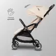 Carucior sport cu pliere compacta automata Coccolle Arella, Cadru aluminiu, Roti detasabile, Spatar reglabil, Protectie UV, Copertina extensibila, Ventilatie, Sarcina maxima 22 kg, Sand Beige