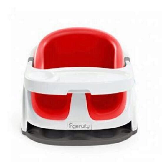 InGenuity – 10868 Scaun de masa 2 in 1 NEW Poppy Red