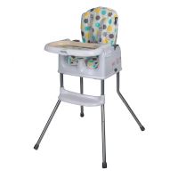 Scaun de luat masa 2in1  pentru copii Coccolle Ziti multifunctional, Cu functie de inaltator, Centuri in 5 puncte, Spatar reglabil in 2 pozitii, Tavita reglabila in 3 pozitii, Dispozitiv anti-alunecare sub tavita, pana la 15 kg, Beige Dots
