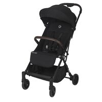 Carucior sport Autofold Coccolle Melia, Cadru aluminiu anodizat, Copertina XXL cu protectie UV 50+, Garda la sol mare, pozitie verticala dupa pliere, certificat pana la 22 kg, Diamond Black