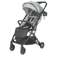 Carucior sport tip troller Coccolle Alla, Pliere cu o singura mana, Cadru aluminiu, Copertina cu parasolar si sectiune mesh, Spatar reglabil, Cos cumparaturi, Greutate 5.6 kg, Greystone