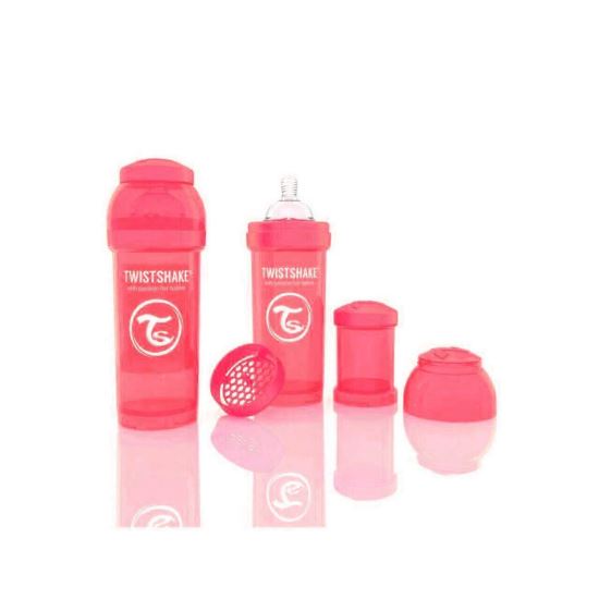 Biberon Twistshake Anti - Colici 260 ml Piersica