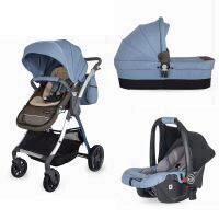 Carucior modular 3 in 1 Coccolle Acero albastru