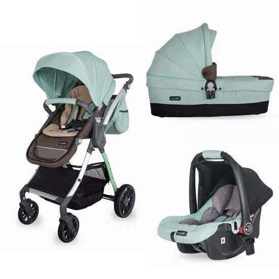 Carucior modular 3 in 1 Coccolle Acero verde menta
