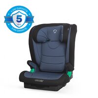 Scaun auto iSize Isofix Coccolle Eris, 100-150 cm, Tetiera si spatar reglabile, Pozitie somn junior, Cotiere confortabile, Omologat R129, Bare isofix reglabile, Rock Blue