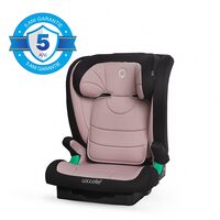 Scaun auto iSize Isofix Coccolle Eris, 100-150 cm, Tetiera si spatar reglabile, Pozitie somn junior, Cotiere confortabile, Omologat R129, Bare isofix reglabile, Dessert Rose