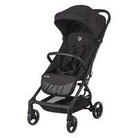 Carucior sport Coccolle Sierra cu pliere Automata ultracompacta, compatibil IATA pentru bagaj mana avion, Cadru aluminiu, Pozitie somn, Copertina extensibila, Husa insecte, Diamond Black