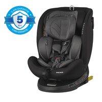 Scaun auto rotativ cu Isofix Coccolle Nova iSize, 40-150 cm, 0-12 ani, omologat R129, Top Tether, Insert nou nascut, Tetiera reglabila, Pozitie de somn, Diamond Black