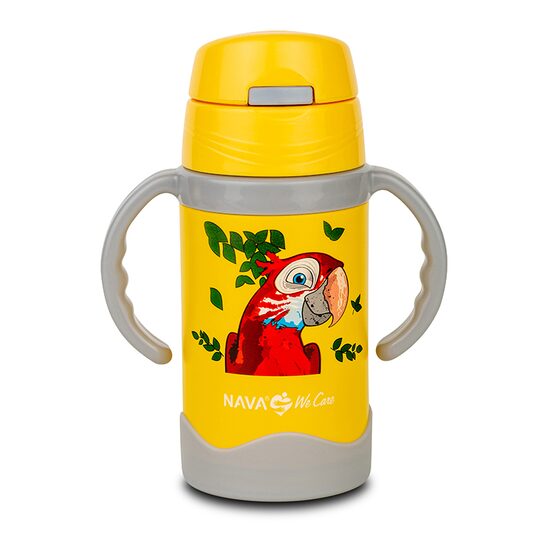Sticla termoizolanta Nava We care 300 ml galben