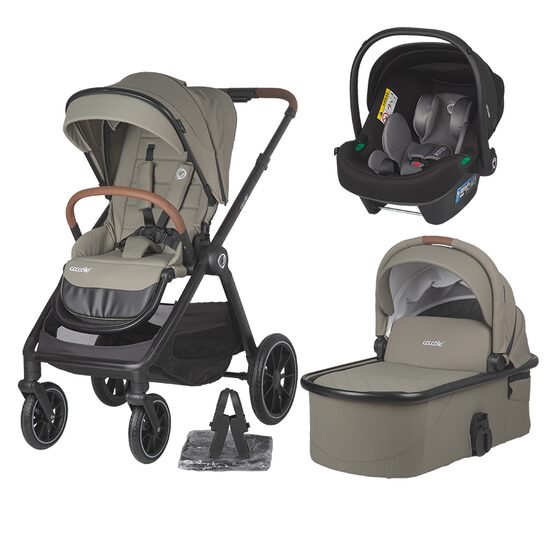 Sistem modular 3in1 Coccolle Aspen Sand beige + Scoica Coccolle Knox Anthracite