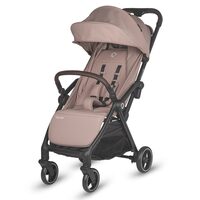 Carucior sport cu pliere compacta automata Coccolle Arella, Cadru aluminiu, Roti detasabile, Spatar reglabil, Protectie UV, Copertina extensibila, Ventilatie, Sarcina maxima 22 kg, Sand Beige