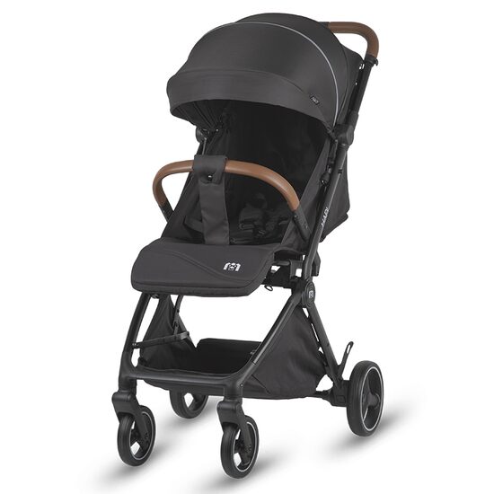 Carucior sport Autofold Hapi Marlin, Pliere cu o singura mana, Copertina cu protectie UV, Spatar reglabil, pozitie verticala dupa pliere, certificat pana la 22 kg, Shadow Black