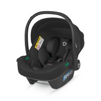 Scoica auto omologata R129 Coccolle Knox iSize, pentru copii intre 40-87 cm, Insert si mini tetiera nou nascut din spuma de memorie, Maner ajustabil, Compatibila cu baza Isofix Coccolle, Black