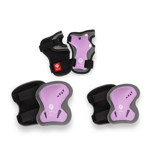 Protectii Qplay genunchiere-cotiere-incheieturi, Violet