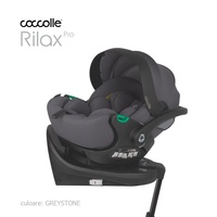 Scoica auto iSize Coccolle Rilax Greystone + Baza isofix iSize