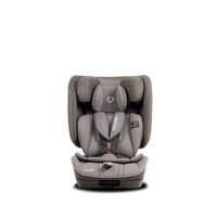 Scaun auto pliabil i-Size Coccolle TravelFold, 76–150 cm, ISOFIX, Top Tether, 13 poziții tetieră, 4 poziții spătar, ham 5 puncte, high-back booster, Stone Grey