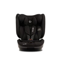 Scaun auto pliabil i-Size Coccolle TravelFold, 76–150 cm, ISOFIX, Top Tether, 13 poziții tetieră, 4 poziții spătar, ham 5 puncte, high-back booster, Carbon Black