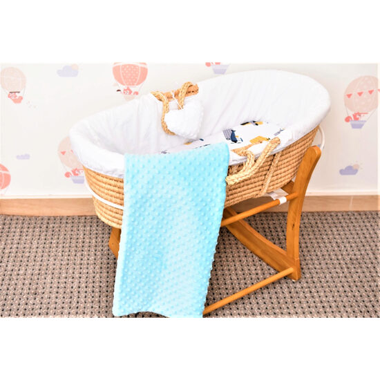 Lenjerie cosulet 2 piese model elicoptere si minky  bleu