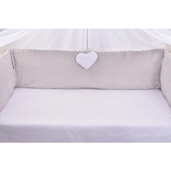 Aparatori clasice minky groase gri 240 cm