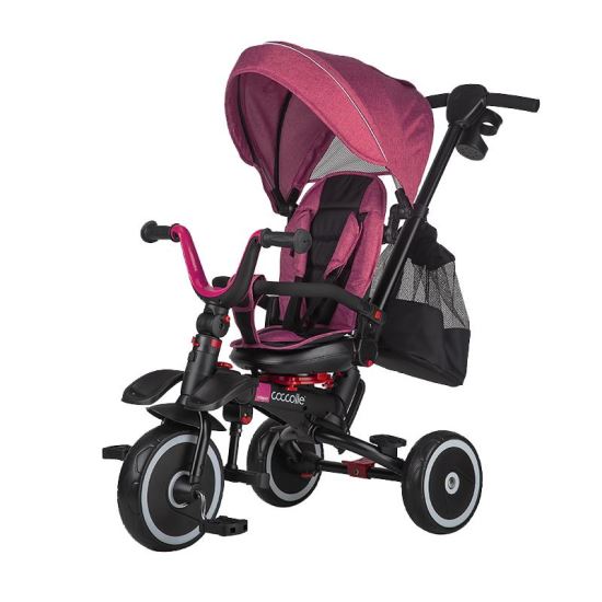 Tricicleta multifunctionala pliabila Coccolle Vispo Magenta
