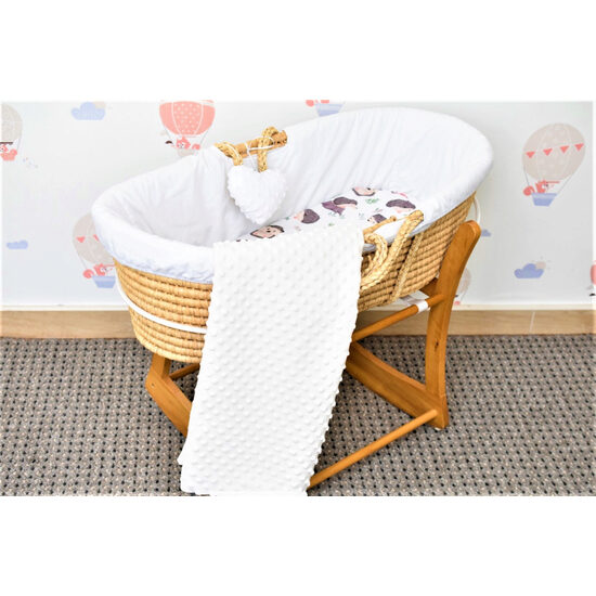 Lenjerie cosulet 2 piese model arici si plus minky  crem