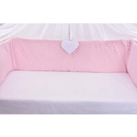 Aparatori clasice minky groase roz 240 cm